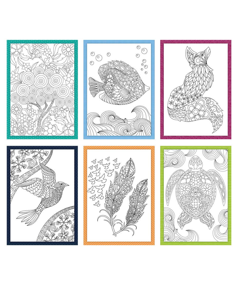 Coloring Creations Greeting Cards - Imagination - MyLifetree Coloring Creations Greeting Cards - Imagination - MyLifetree